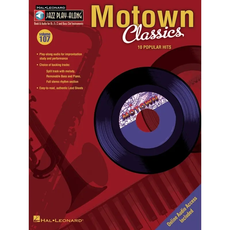 MOTOWN CLASSICS JAZZ PLAYALONG V107 BK/CD