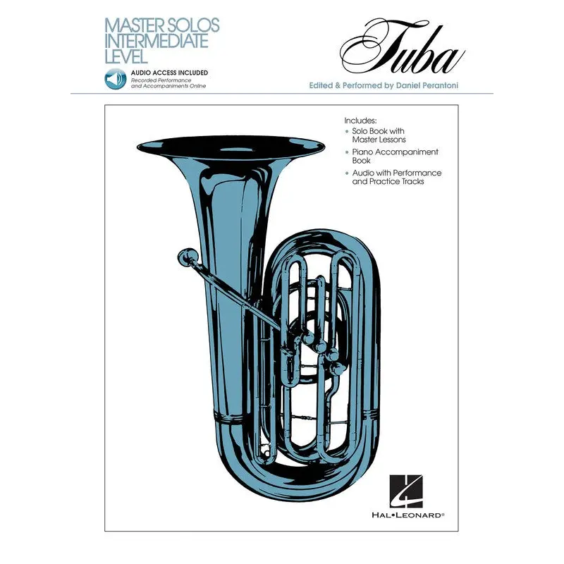 MASTER SOLOS INTERMEDIATE LEVEL TUBA BK/OLA