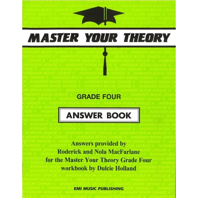 MASTER YOUR THEORY ANSWER BK 4