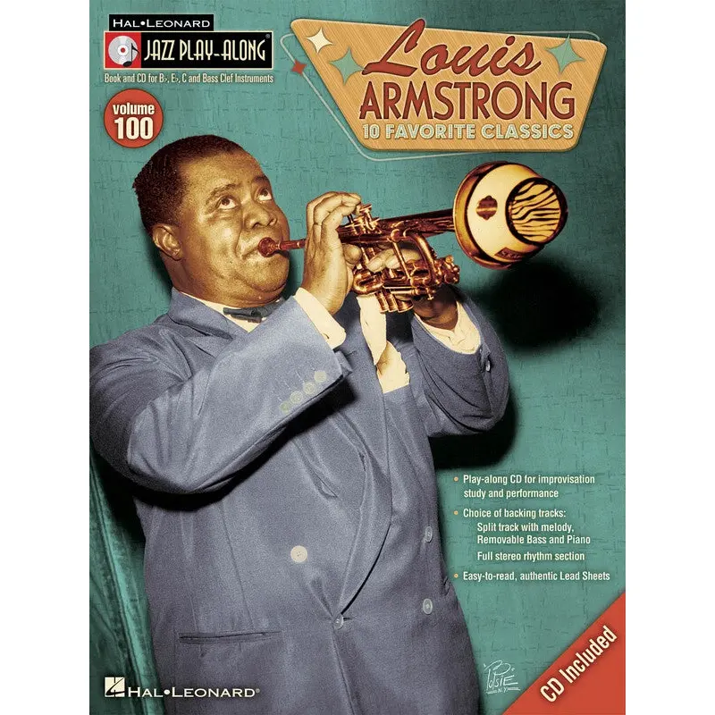 LOUIS ARMSTRONG JAZZ PLAYALONG V100 BK/CD