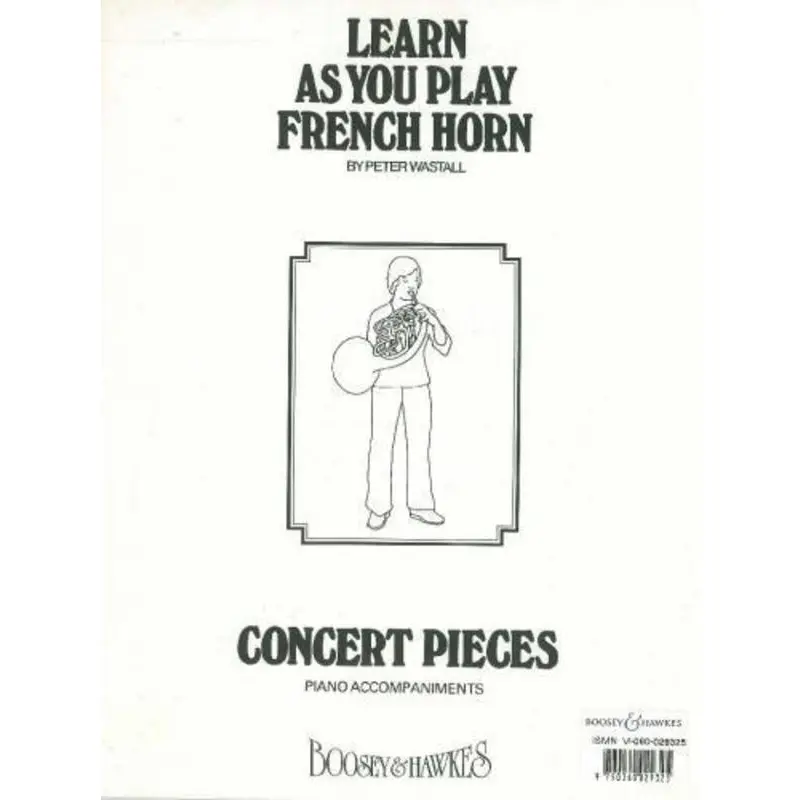 LEARN AS YOU PLAY HORN CONCERT PIECES PIANO ACCOMP