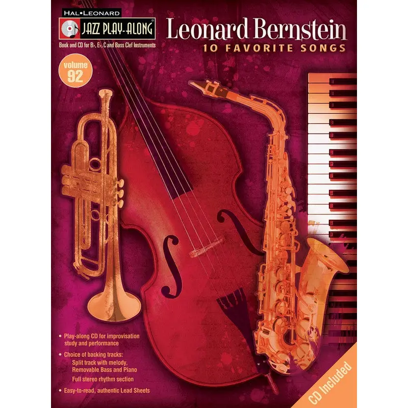 LEONARD BERNSTEIN JAZZ PLAY ALONG BK/CD V92