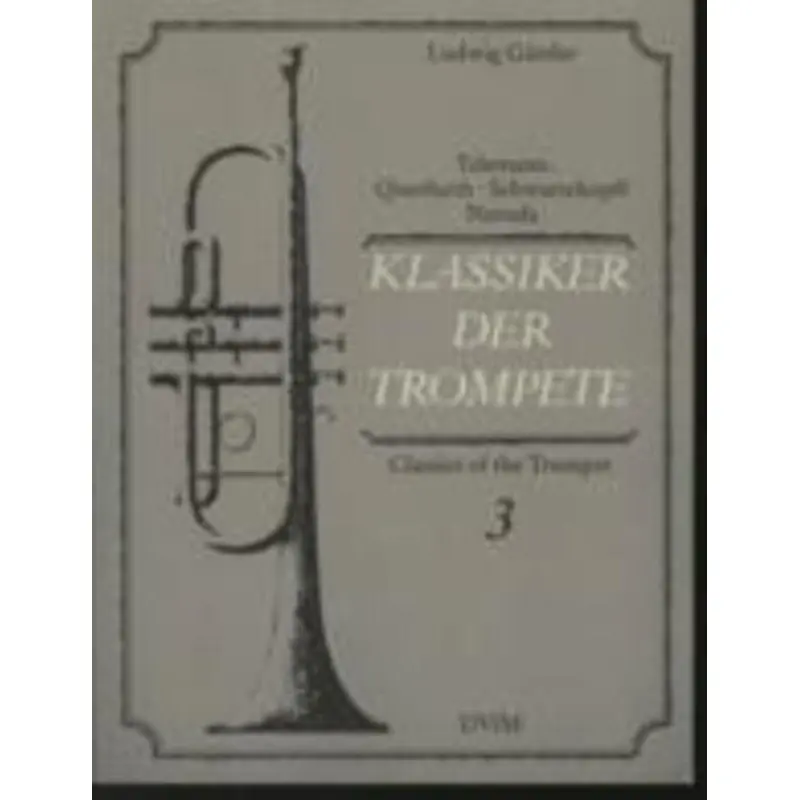 KLASSIKER DER TROMPETE BK 3 TRUMPET/PIANO ED GUTTLER
