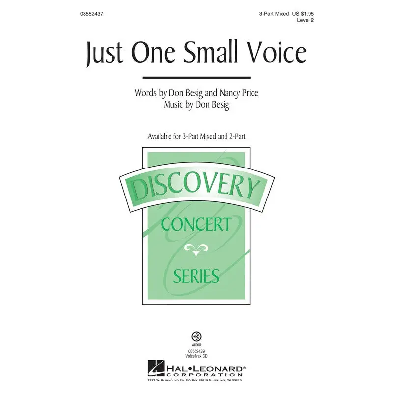 JUST ONE SMALL VOICE 3PT