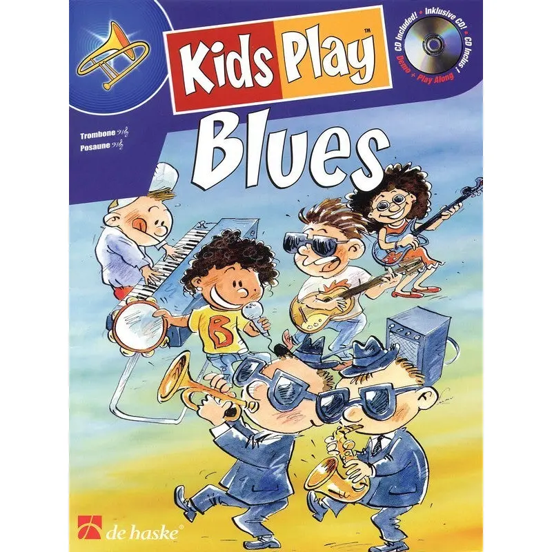KIDS PLAY BLUES TROMBONE BK/CD