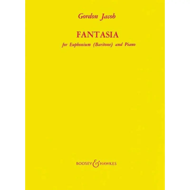 JACOB - FANTASIA FOR EUPHONIUM (BARITONE)/PIANO