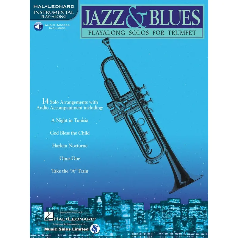 JAZZ AND BLUES PLAY ALONG TRUMPET BK/OLA