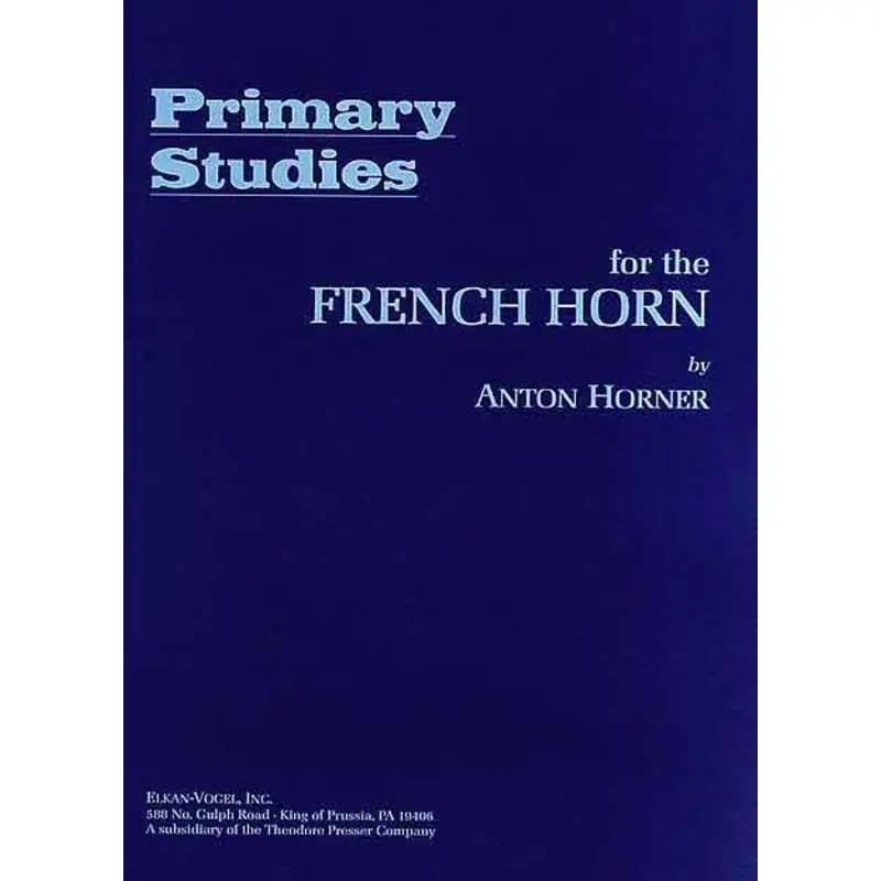 HORNER - PRIMARY STUDIES FOR FRENCH HORN