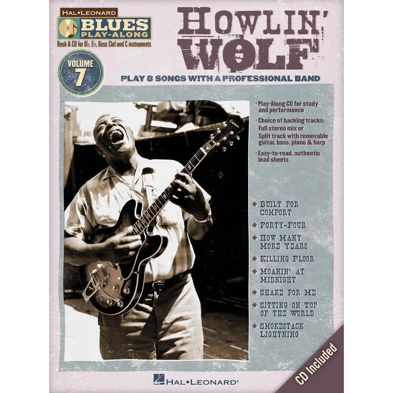 HOWLIN WOLF BLUES PLAY ALONG V7 BK/CD