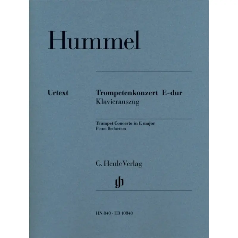 HUMMEL - CONCERTO E ORIGINAL KEY AND E FLAT TPT/PNO