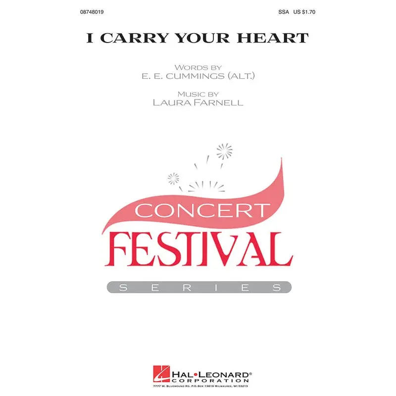 I CARRY YOUR HEART SSA