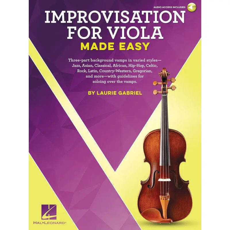 IMPROVISATION FOR VIOLA MADE EASY BK/OLA