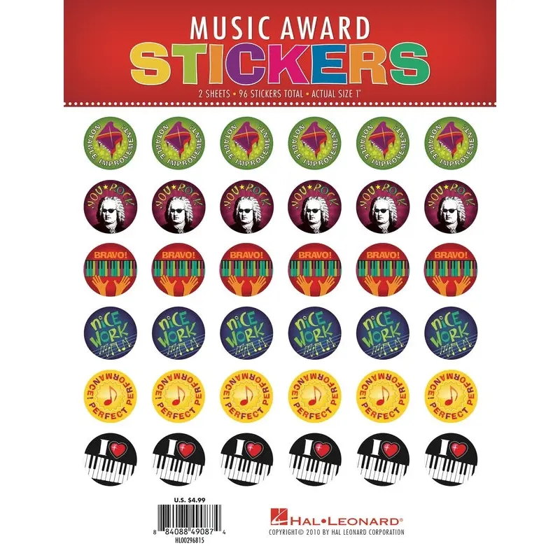 HLSPL MUSIC AWARD STICKERS