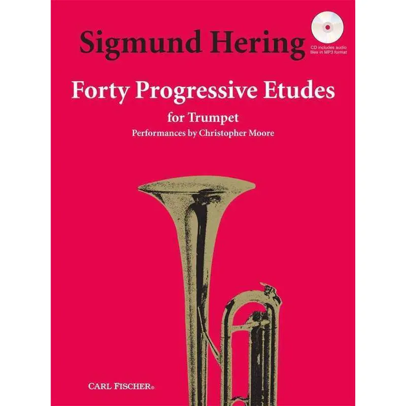 HERING - 40 PROGRESSIVE ETUDES TRUMPET BK/OLA