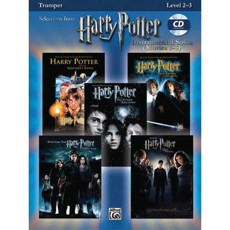 HARRY POTTER INSTR SOLOS MOVIES 1-5 TRUMPET BK/CD
