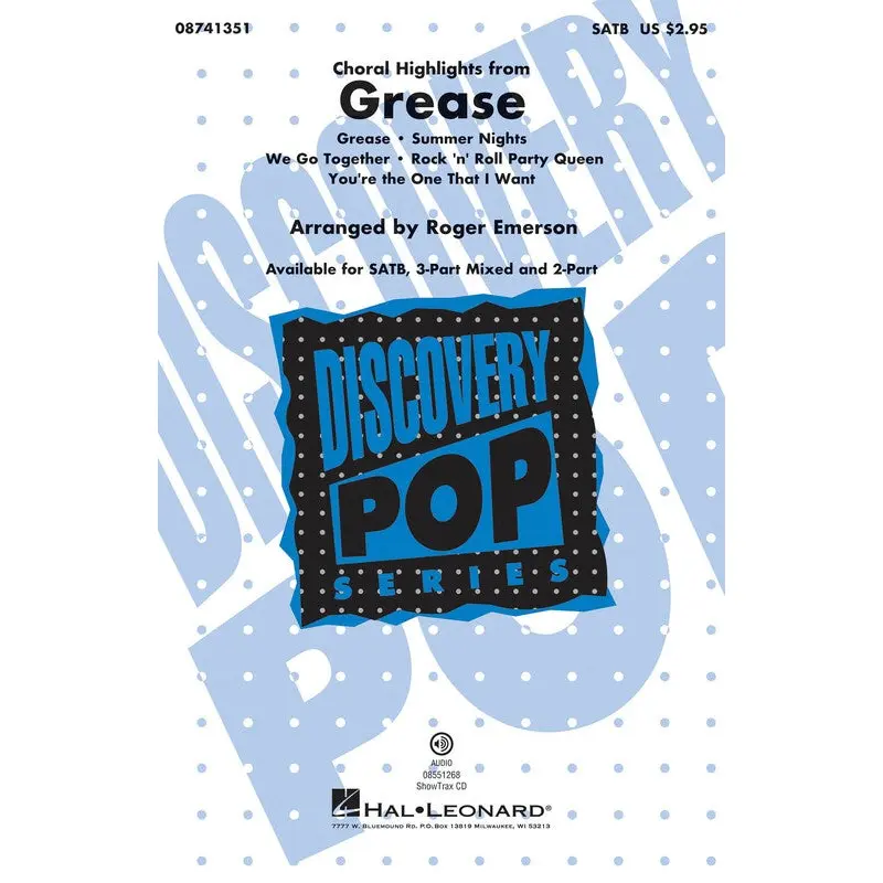 GREASE (CHORAL HIGHLIGHTS) SATB