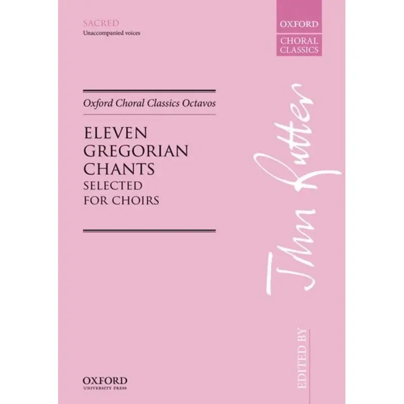 GREGORIAN CHANTS 11 UNISON ED RUTTER