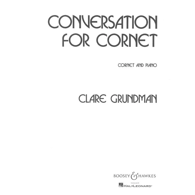 GRUNDMAN - CONVERSATION CORNET/PIANO