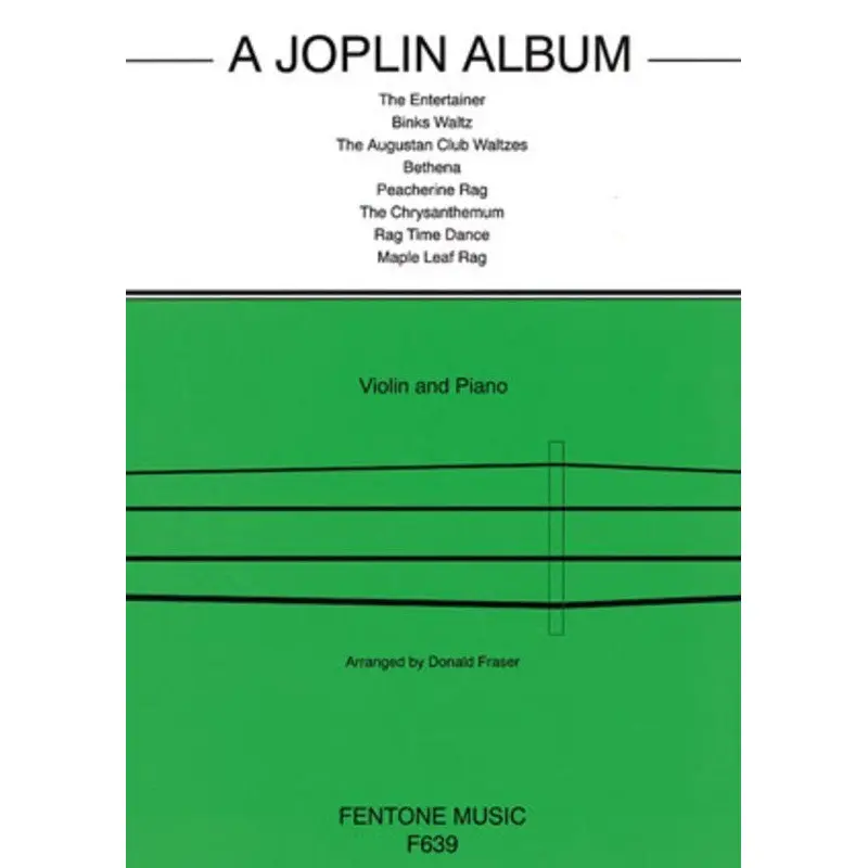 A JOPLIN ALBUM VIOLIN/PIANO ARR FRASER