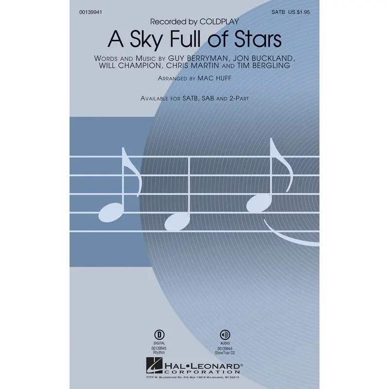 A SKY FULL OF STARS SATB