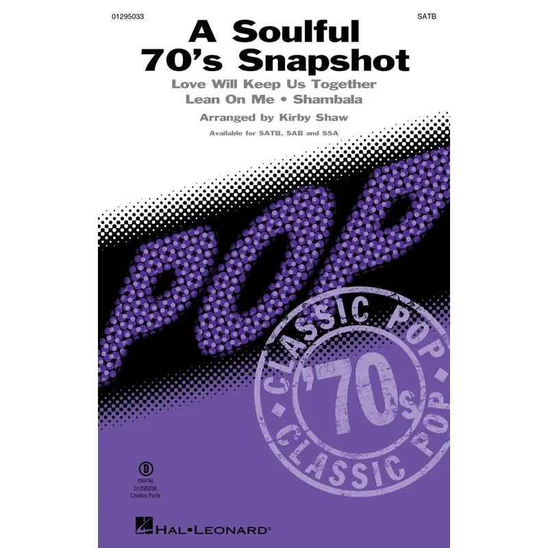 A SOULFUL 70S SNAPSHOT SATB/PIANO