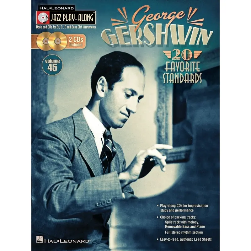 GEORGE GERSHWIN JAZZ PLAYALONG V45 BK/CD