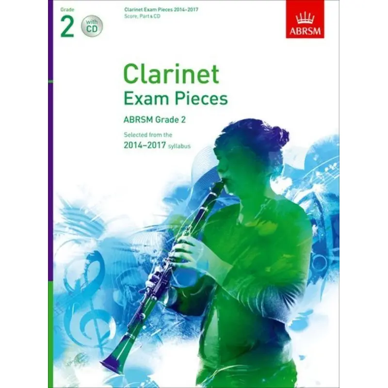 A B CLARINET EXAM PIECES 2014-17 GR 2 CLA/PNO BK