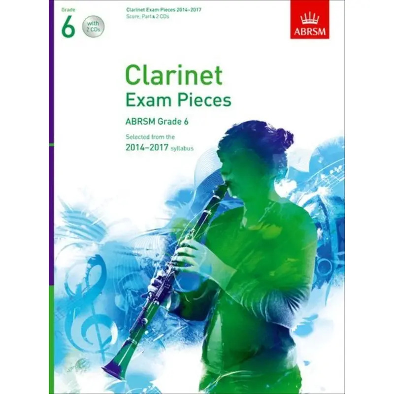 A B CLARINET EXAM PIECES 2014-17 GR 6 CLA/PNO BK