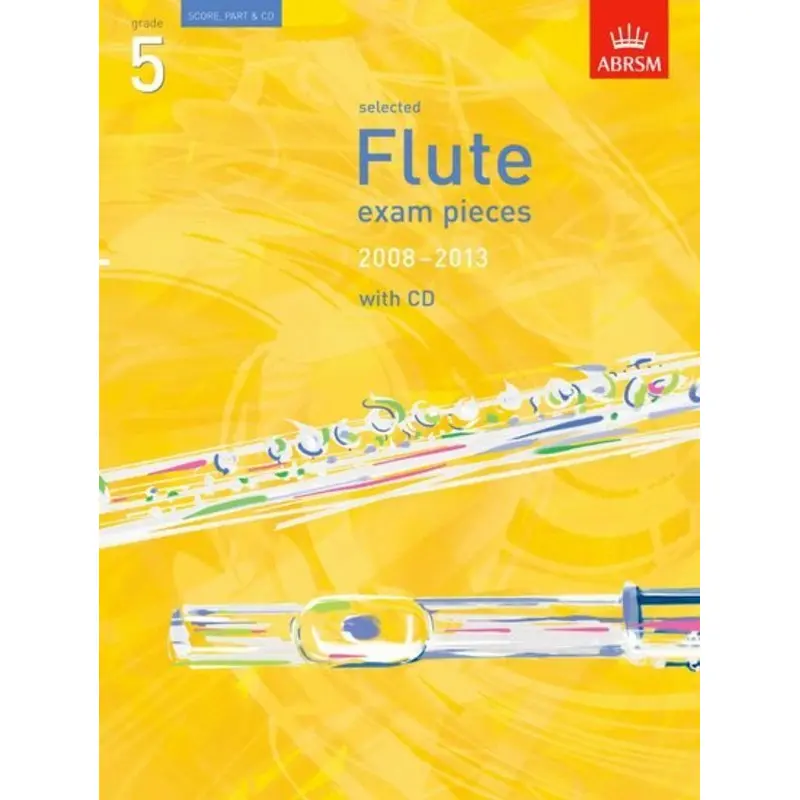 A B FLUTE EXAM PIECES 2008-13 GR 5 FLT PNO BK/CD