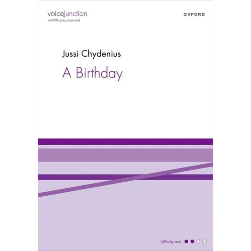 A BIRTHDAY SAATBB A CAPPELLA