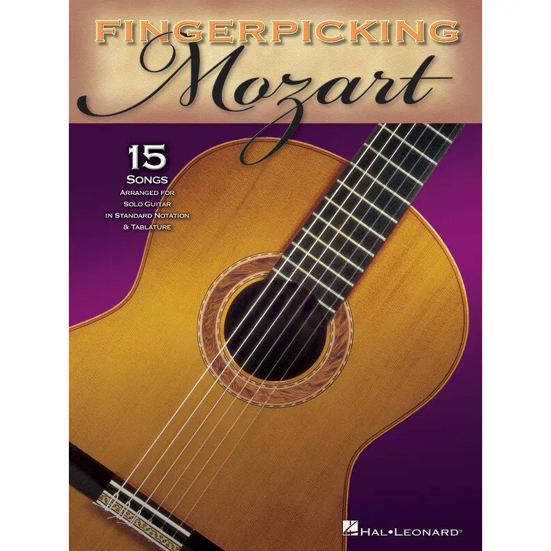 FINGERPICKING MOZART 15 SONGS GUITAR SOLO