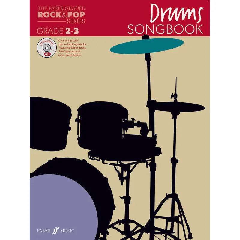 FABER GRADED ROCK & POP DRUMS SONGBOOK 2-3