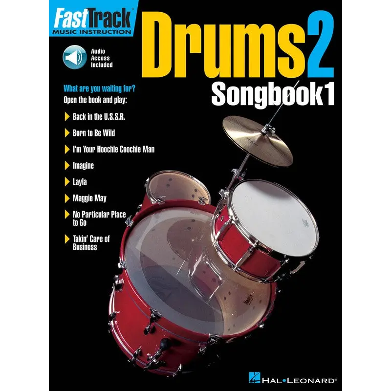 FASTTRACK DRUMS SONGBOOK 1 LEVEL 2 BK/OLA