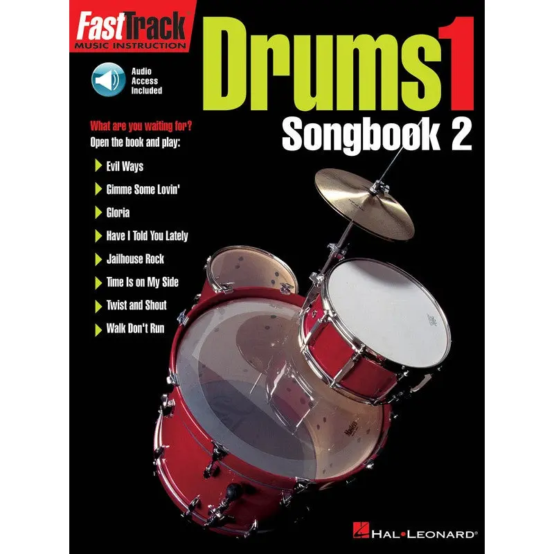 FASTTRACK DRUMS SONGBOOK 2 LEVEL 1 BK/OLA
