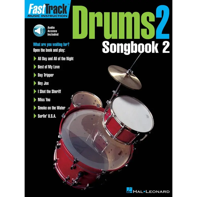 FASTTRACK DRUMS SONGBOOK 2 LEVEL 2 BK/OLA