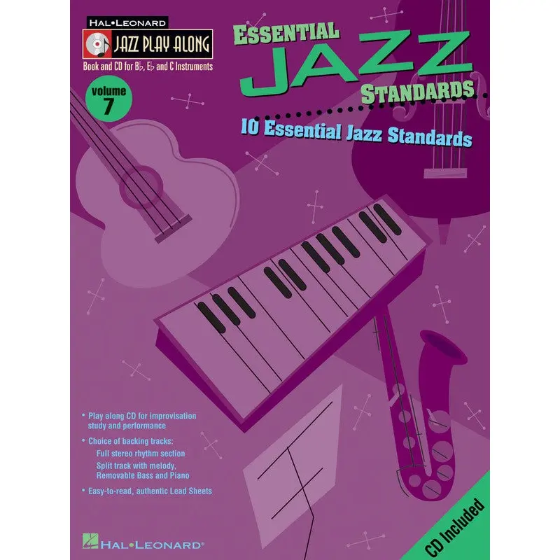 ESSENTIAL JAZZ STANDARDS JAZZ PLAYALONG V7 BK/CD