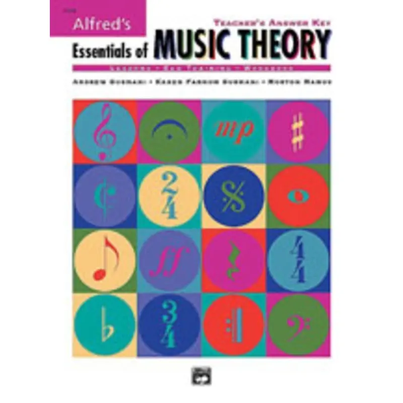 ESSENTIALS OF MUSIC THEORY TEACHERS ANSWER KEY