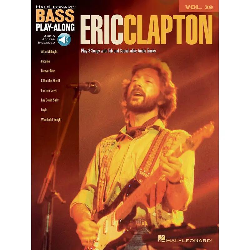 ERIC CLAPTON BASS PLAYALONG V29 BK/OLA