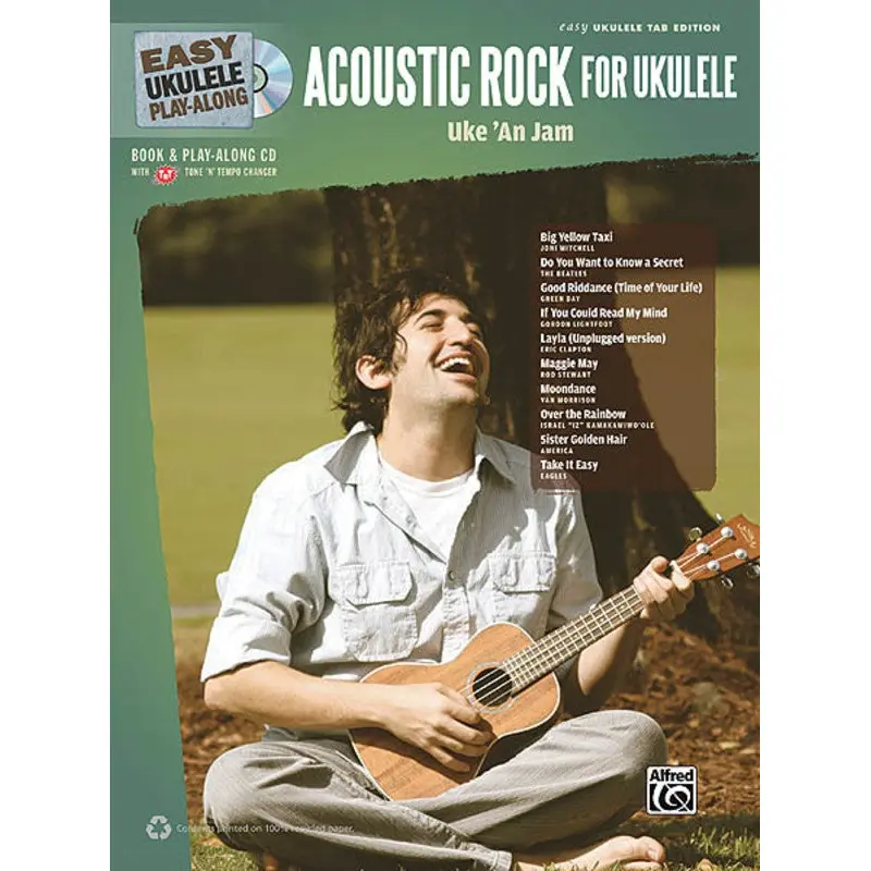 EASY UKULELE PLAY ALONG ACOUSTIC ROCK BK/CD