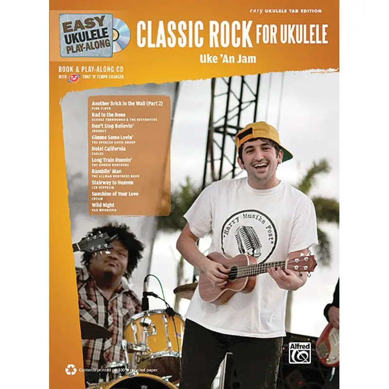 EASY UKULELE PLAY ALONG CLASSIC ROCK BK/CD