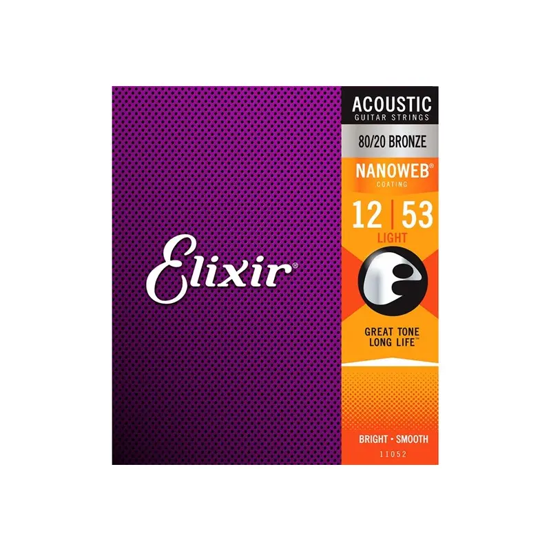 Elixir 11052 Nanoweb 80/20 Light 12-53 #11052