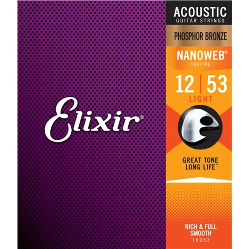 ELIXIR ACOUSTIC 12-53 PHOZ BRONZE NANO WEB #16052