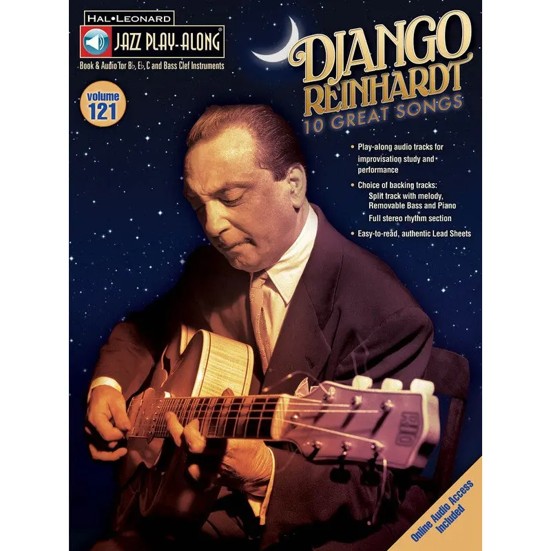 DJANGO REINHARDT JAZZ PLAYALONG V121 BK/OLA