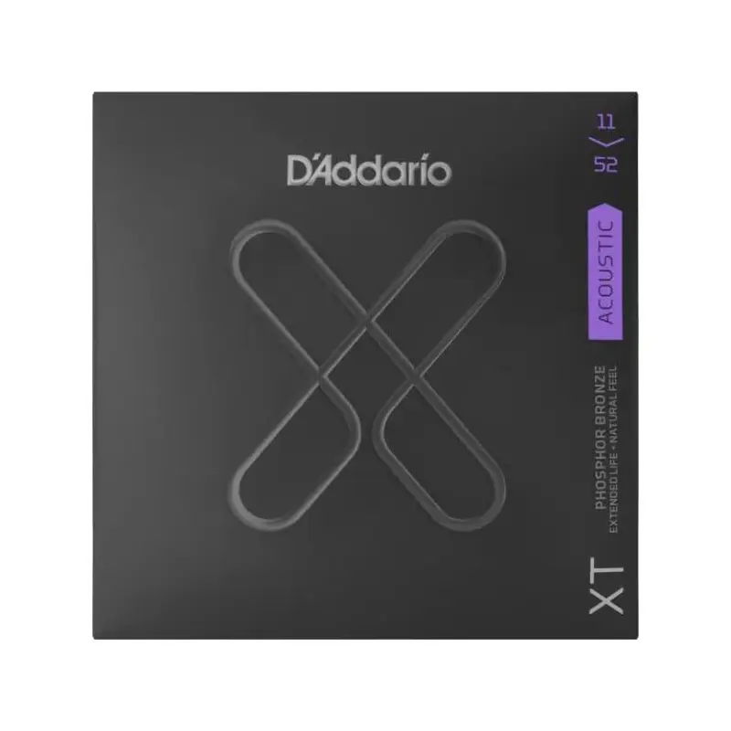 D'Addario XT Phosphor Bronze Acoustic Guitar Strings, Custom Light, 11-52 XTAPB1152