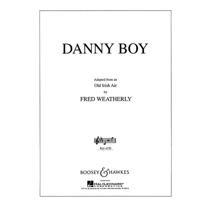 DANNY BOY MEDIUM HIGH VOICE E FLAT S/S