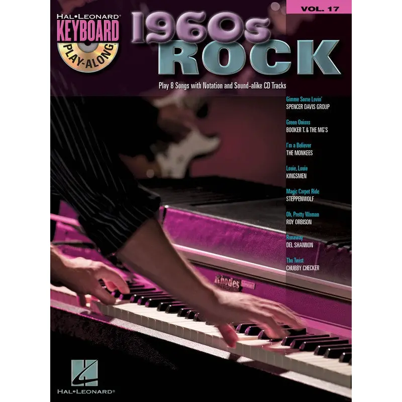 1960S ROCK KEYBOARD PLAY ALONG BK/CD V17
