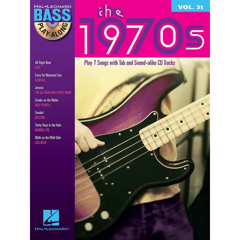 1970S BASS PLAY ALONG V31 BK/CD