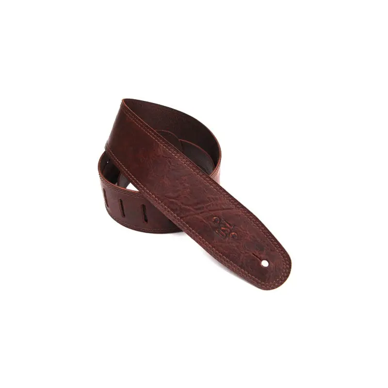 2.5 INCH DISTRESSED GARMENT STRAP BROWN