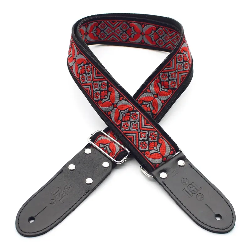 2 INCH JACQUARD WEBBING STRAP DC-RED