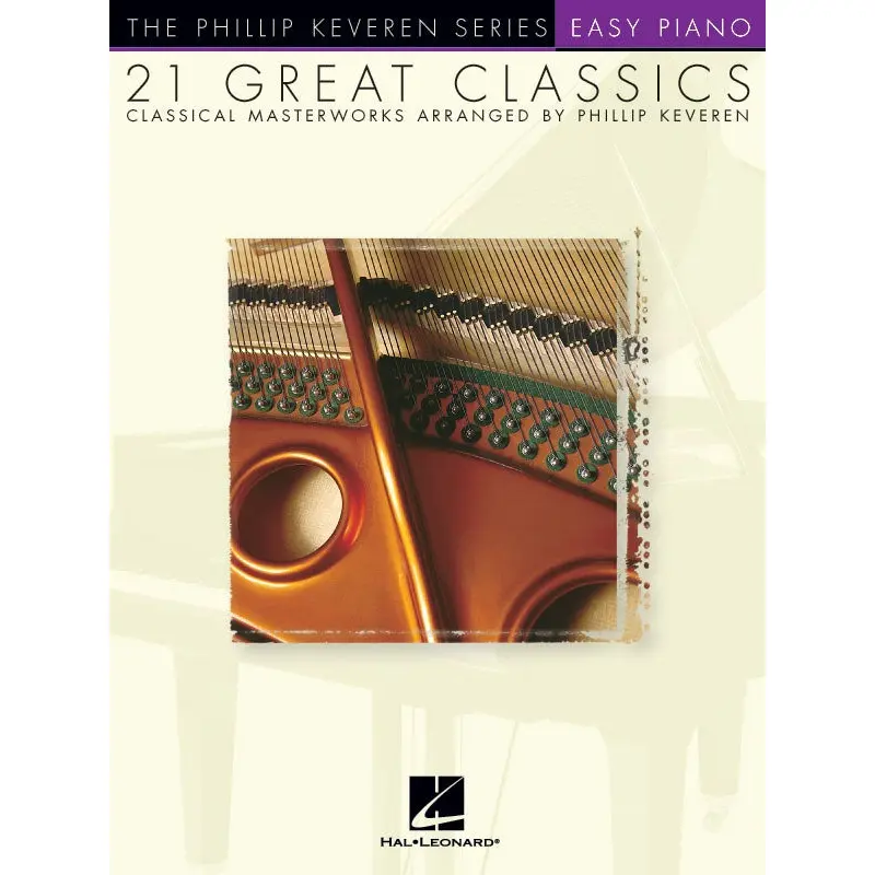 21 GREAT CLASSICS KEVEREN EASY PIANO